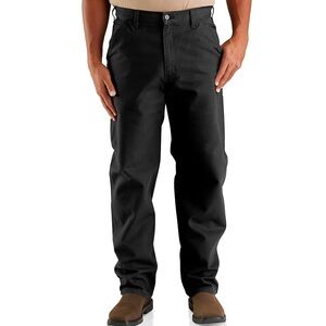Carhartt Utility Work Pant Relaxed Fit Black Pockets & Zipper Men’s Size 42x30